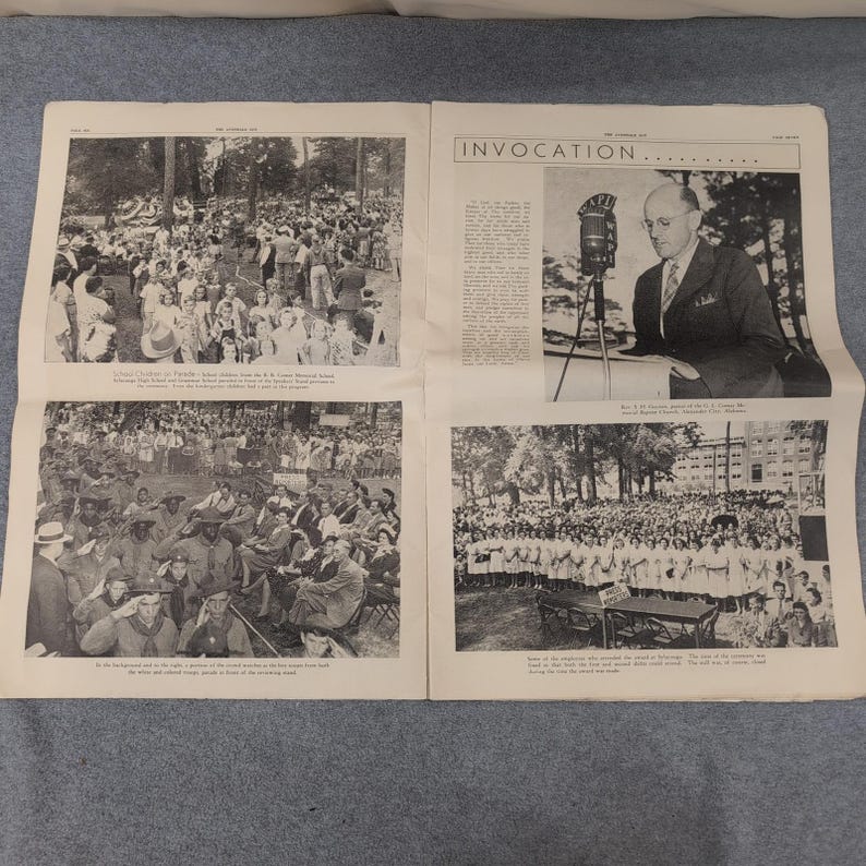 2 Avondale Sun Newspapers 1943 WWII Mill WINS Army-Navy Production Award Alabama image 7