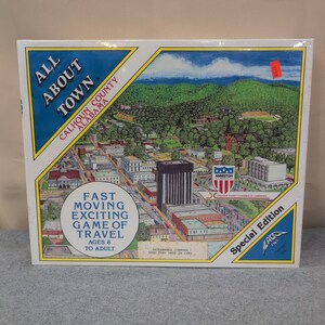 Vtg 1979 All About Town Calhoun County Alabama Board Game Anniston New image 1