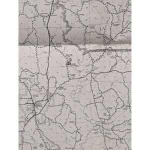 1976 Perry County Alabama Highway Map Vintage Road Topography 24" x 18" image 3