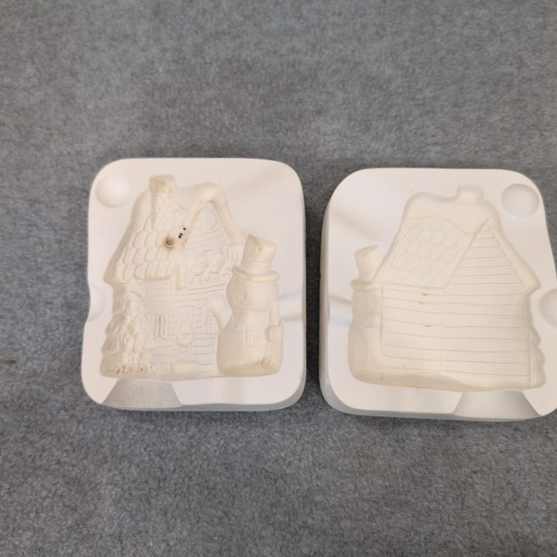 Air Capitol Molds Inc スノーマンとキッズ用セラミックモールド A358 クリスマスホリデーデコレーション 画像 2