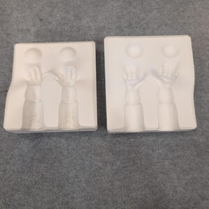 Rare By Lo Hands Ceramic Mold Soap Candle Making Craft Art image 2