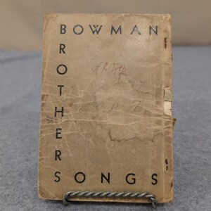 Vtg 1951 Sing With The Bowman Brothers Gospel Songbook Sheet Music Shaped Notes image 2