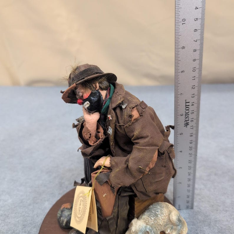 Emmett Kelly Jr., Real Rags "The Thinker 2" Collection Clown Figurine Limited Ed image 5