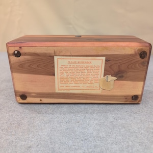 Vintage Lane Cedar Chest Miniature Salesman Sample George Cater Furniture Box image 12