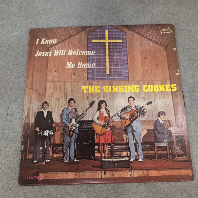 The Singing Cookes I Know Jesus Will Welcome Me Home Jordan Records Vinyl LP VG image 1
