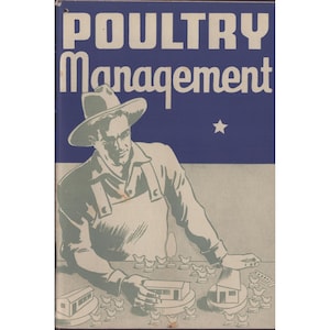Vintage 1937 Poultry Management Handbook Larrowe Milling Co General Mills Book image 1