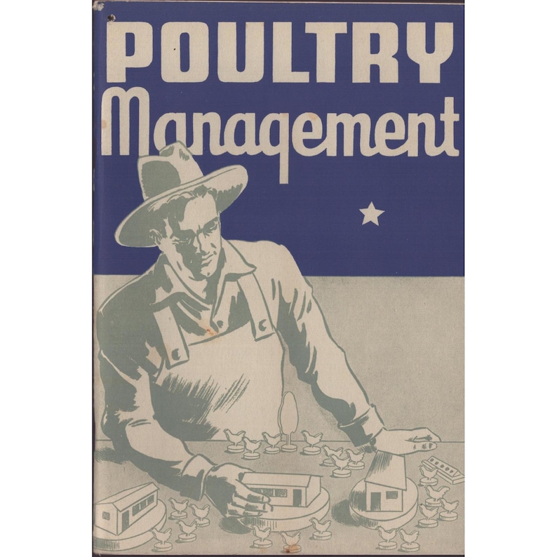 Vintage 1937 Poultry Management Handbook Larrowe Milling Co General Mills Book image 1