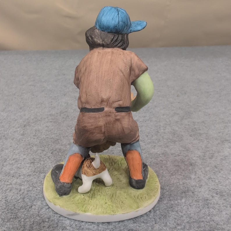 Emmett Kelly Collectibles Figurines Baseball Fielder Player Clown Dog Miniature image 4