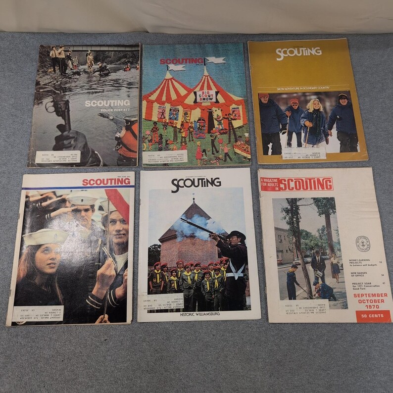 Scouting Magazine Collection Lot of 6 Vintage Issues 1970s image 1