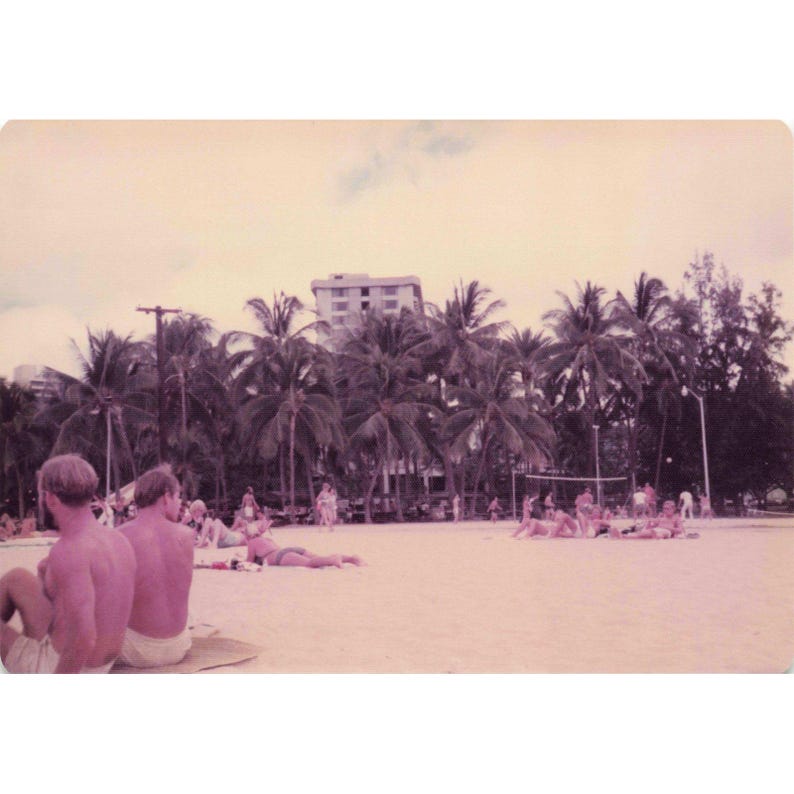 Vintage 1970s Waikiki Beach Hawaii Diamond Head Oahu Photo Lot of 11 image 2
