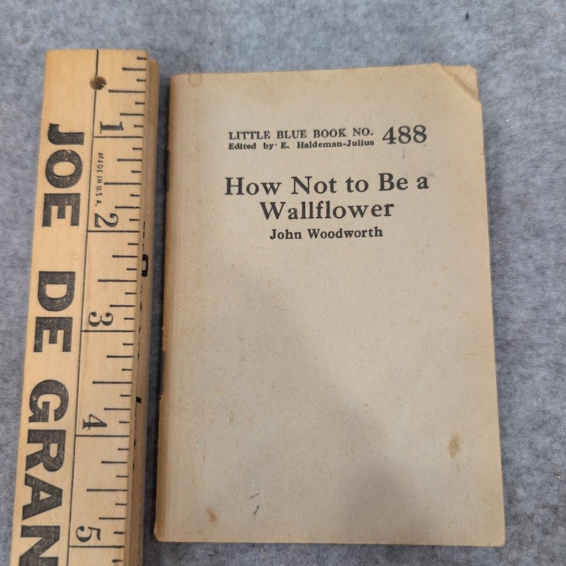 Vintage Little Blue Book No 488 How Not to Be a Wallflower John Woodworth 1920s image 1