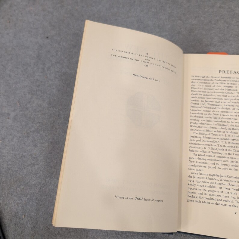 The New English Bible New Testament 1961 Hardcover Oxford Cambridge Univ Press image 5