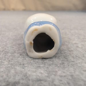 Vintage Blau & Weiß 2 "Hello Kitty Figur - Knapper Maneki-neko Bild 4
