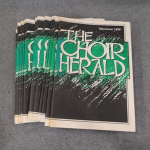 The Choir Herald May June 1999 Lorenz Publishing Choral Sheet Music Lot of 18 image 1