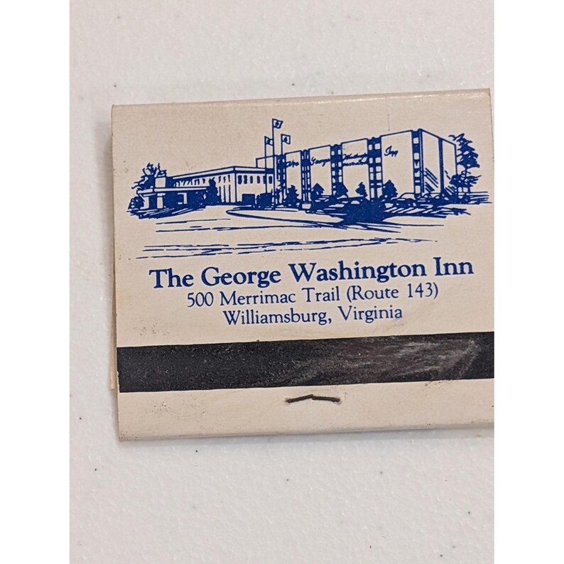 Vintage The George Washington Inn Williamsburg VA Matchbook Souvenir Collectible image 2