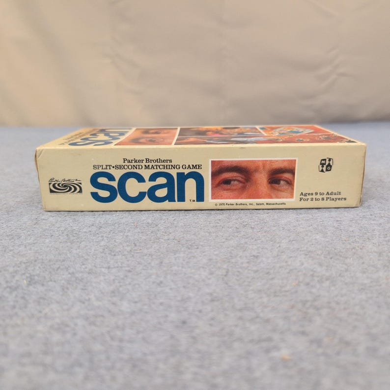 Vintage 1970 Parker Brothers Scan Split-Second Matching Game Retro Board Game image 5