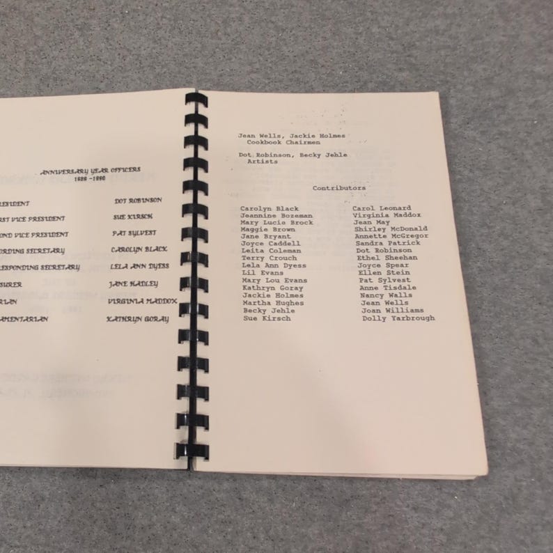 Merry Weeders Cookbook Montgomery Alabama Garden Club 25th Anniversary 1989 VG image 3