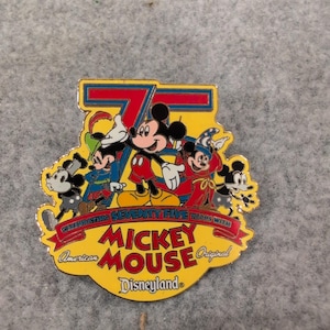 Disney Disneyland 75 Years of Mickey Mouse Official Pin Trading 2003 Enamel Pin image 1