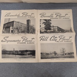 2 Avondale Sun Newspapers 1943 WWII Mill WINS Army-Navy Production Award Alabama image 3