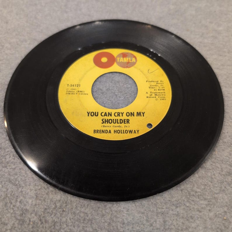 Brenda Holloway You Can Cry On My Shoulder Tamla T-54121 45 RPM Soul Vinyl 1965 image 4