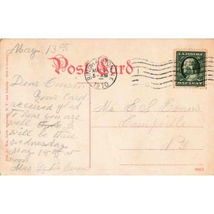 Vintage 1910 H. H. Franklin Automobile Works Syracuse NY Postcard Factory View image 2