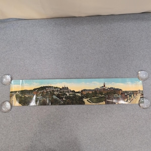 Vintage Panoramic Postcard Heart of Hot Springs Arkansas Eastman Hotel Army Navy image 1