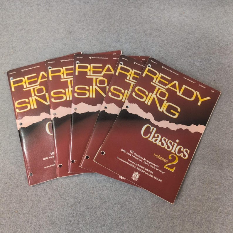 Ready to Sing Classics Volume 2 SATB Choral Music 5 Book Lot Russell Mauldin image 1