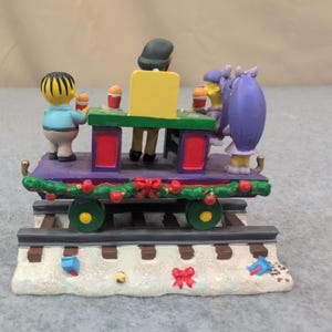 The Simpsons Have A Squishee Christmas Express Train Sculpture Apu Ralph image 3