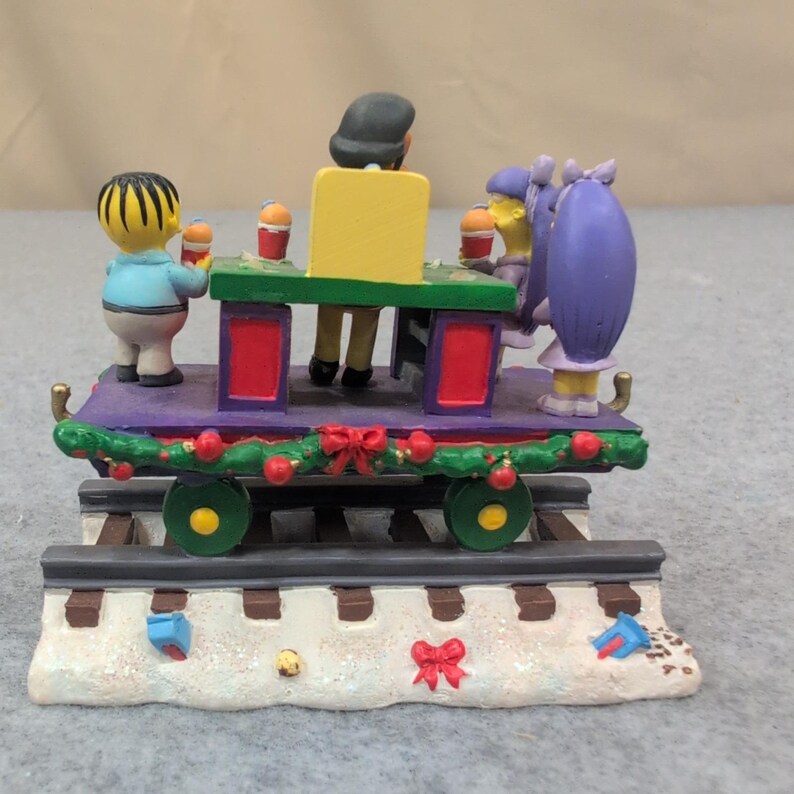 The Simpsons Have A Squishee Christmas Express Train Sculpture Apu Ralph image 3