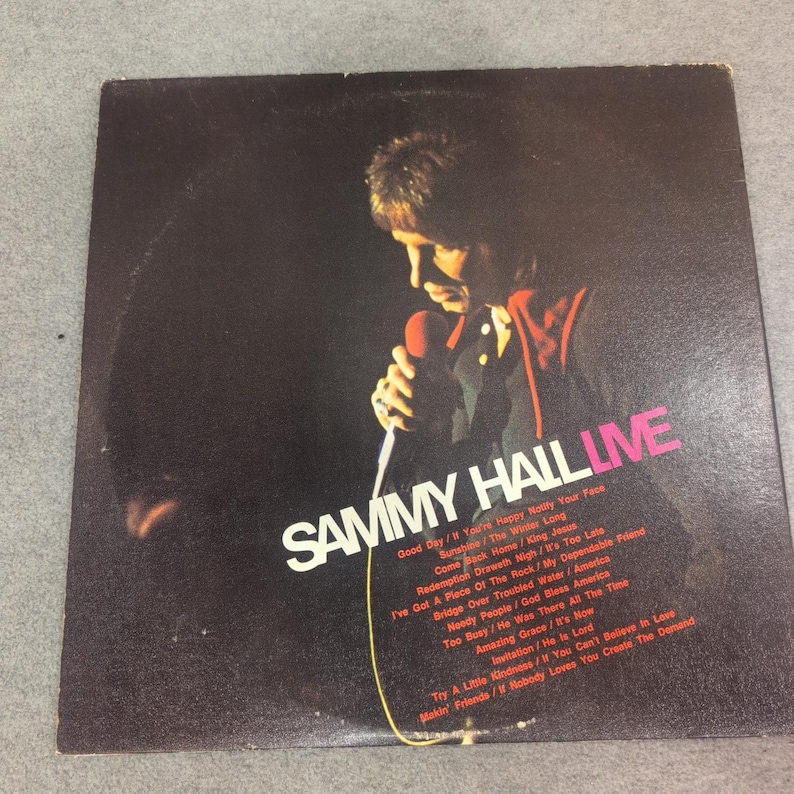 Sammy Hall Live Two Record Set Vintage Gospel Vinyl LP Impact Records R3299 image 1