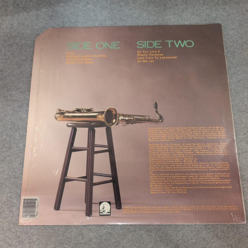 St. Clair Pinckney Do You Like It Vinyl LP Ichiban Records ICH 1014 Soul Jazz image 2