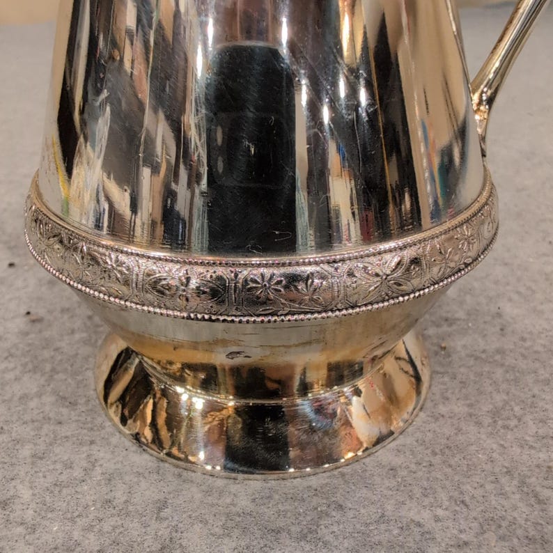 Antique Rogers Smith & Co Silver Plate Syrup Pitcher Figural 187 Meriden CT 1873 image 5