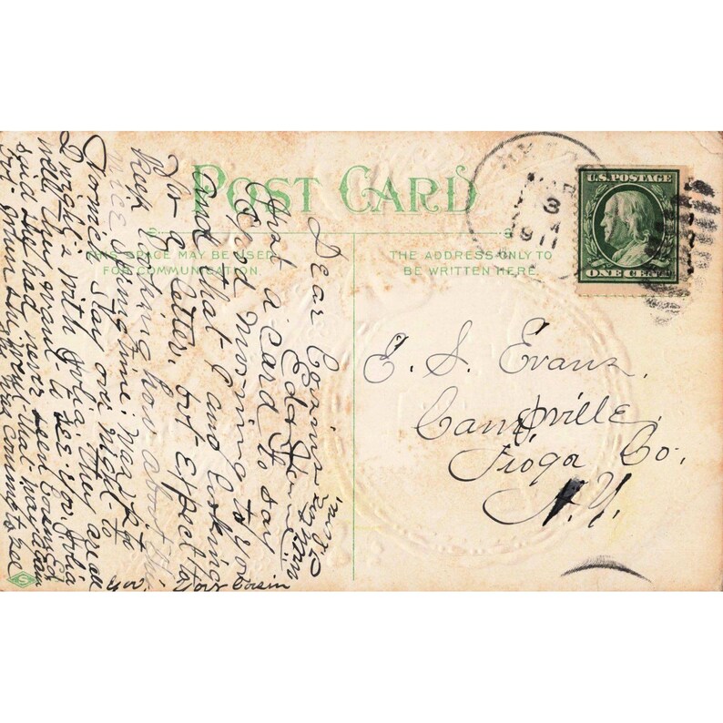 Vintage 1911 St Patricks Day Postcard Blarney Castle Erin Go Bragh Embossed VG image 2