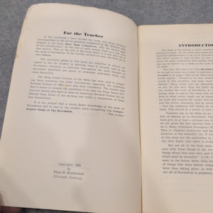 Une étude complète de l'Apocalypse Elam B Kuykendall 1961 Cahier d'exercices biblique image 3