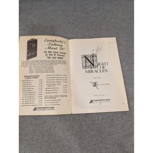 Night of Miracles Christmas Cantata John W Peterson SATB Sheet Music 1958 VG- image 2