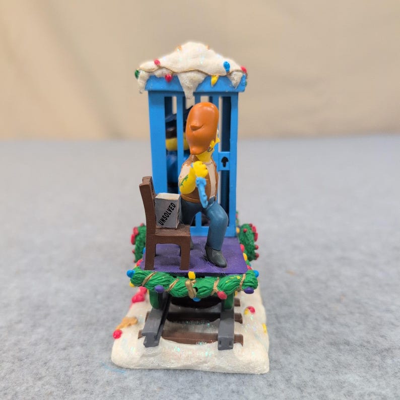 Simpsonowie A Slammin Christmas Express Rzeźba Węża Wódz Wiggum 2004 0391 zdjęcie 2