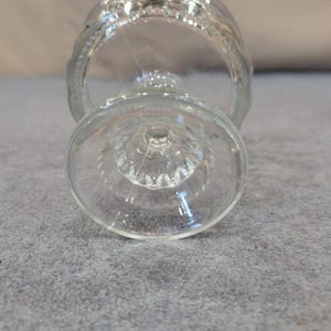 Tiffin Franciscan Kings Crown Clear Pedestal Covered Candy Compote Dish Vintage image 8