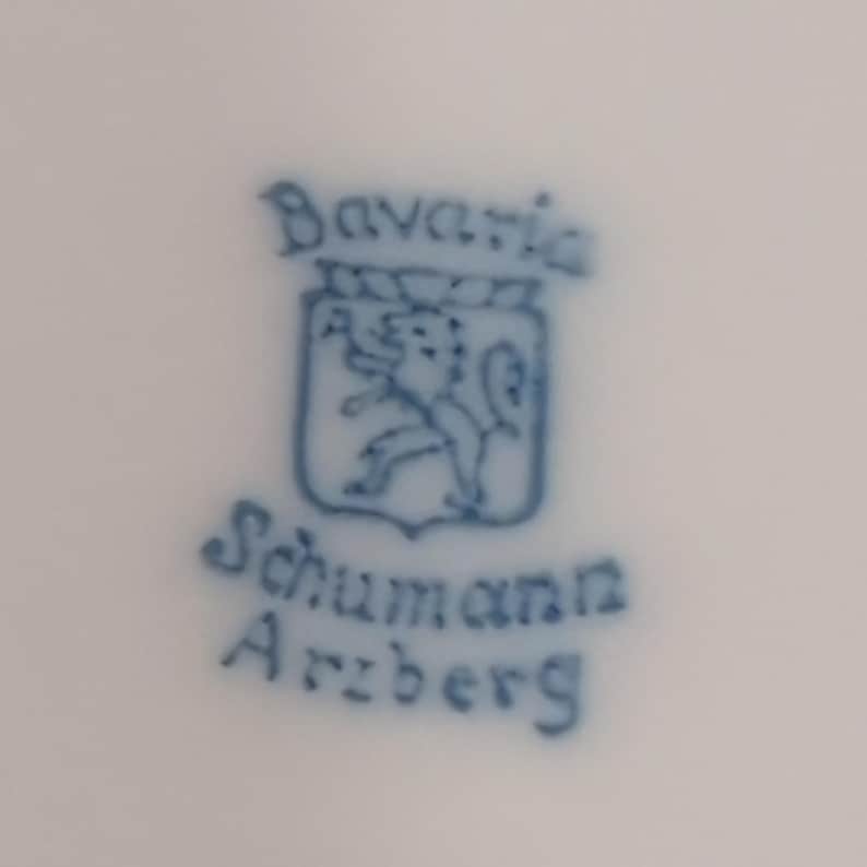 Schumann Arzberg Bavaria Reticulated Floral Porcelain Oval Bowl Pink Lattice Rim image 7