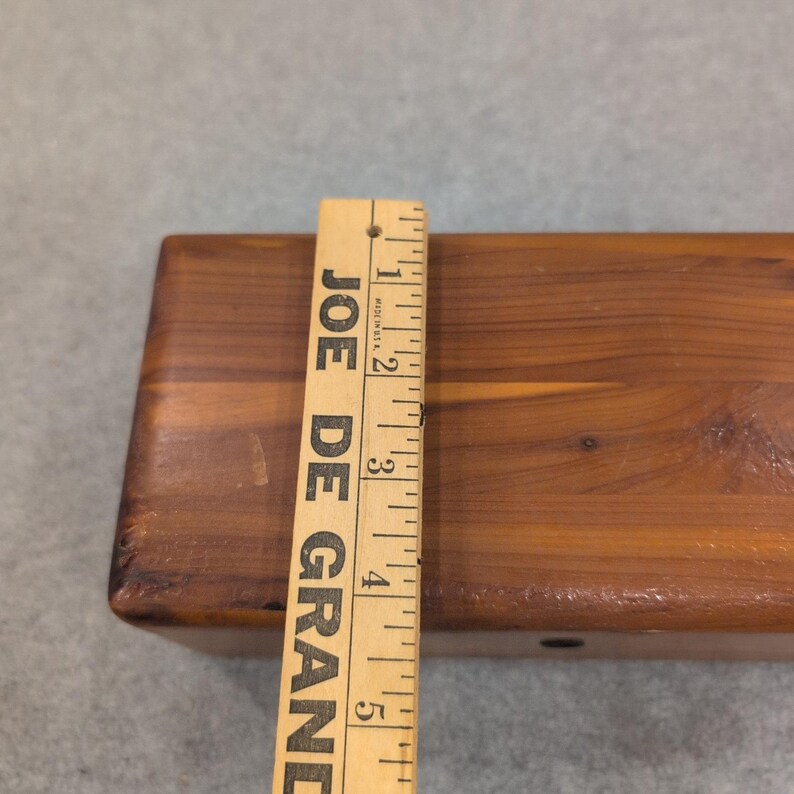 Vintage Lane Cedar Chest Miniature Jewelry Trinket Box Geo Cater Furniture Co image 10