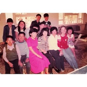12 Vintage 1980s Osan Air Base Korea USAF Orphanage Visit Photo Lot image 1