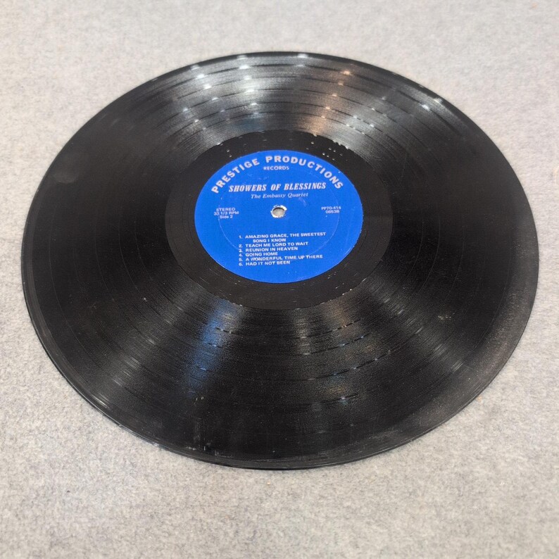 Die Botschaft Quartett Showers of Blessings Vinyl LP Prestige Produktionen PP70-414 Bild 4