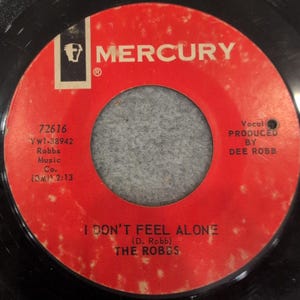 The Robbs I Don't Feel Alone Next Time You See Me Mercury 72616 45 RPM 7" Vinyl image 1