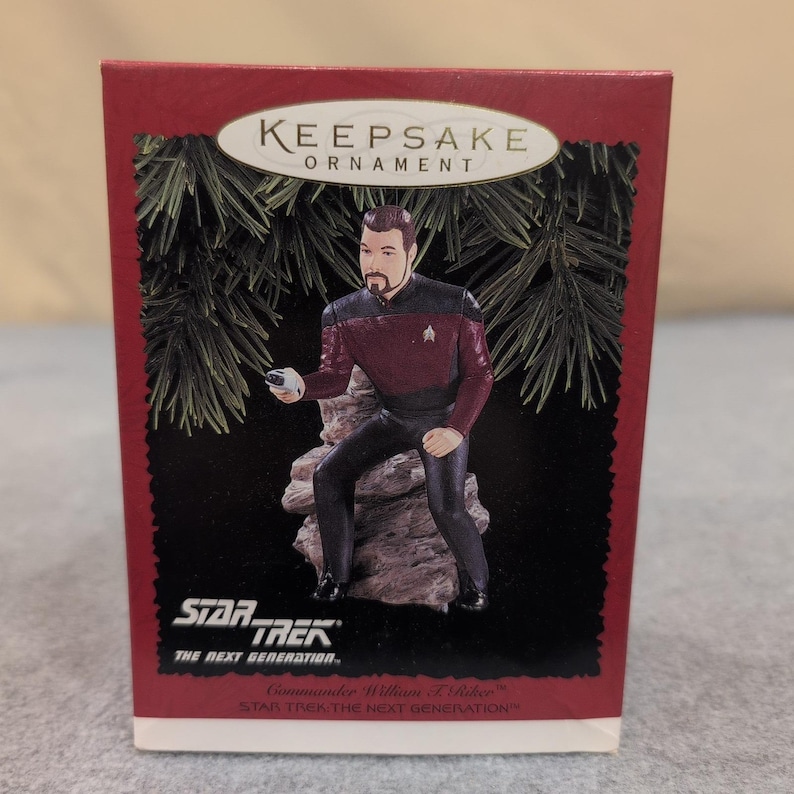 Hallmark Andenken Star Trek Die nächste Generation William T Riker Ornament 1996 Bild 1