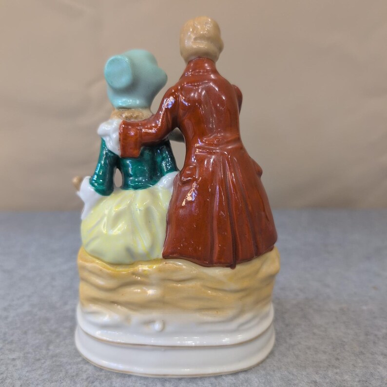 Vintage Porcelain Figurine Couple Elegant Regency Style Porcelain Japan image 3