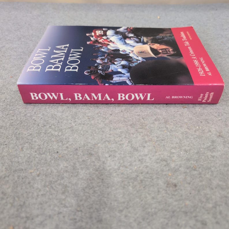 Bowl Bama Bowl Al Browning Signed 5th Ed Alabama Crimson Tide Football History image 2