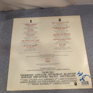 Colonna sonora originale del film Il grande freddo (The Big Chill Original Motion Picture Soundtrack), vinile LP, 1983, Motown, 6062ML immagine 2