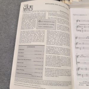 The Choir Herald March April 1999 Vol 102 No 4 Choral Sheet Music Lot of 12 image 2
