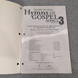 Ready to Sing Hymns and Gospel Songs Vol 3 Russell Mauldin SATB Choral Book image 2