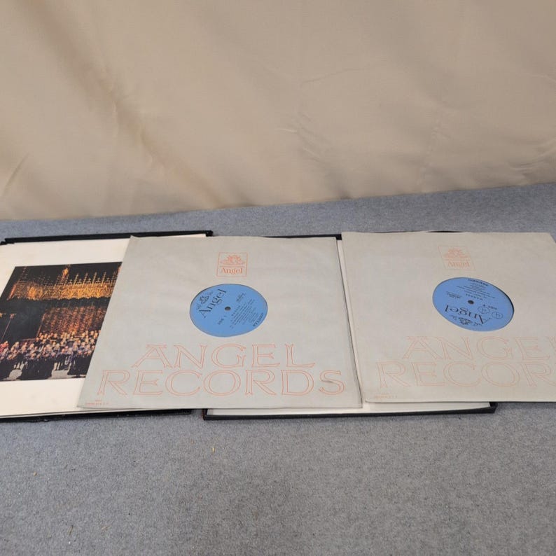 Klemperer Conducts Wagner Philharmonia Orchestra Angel Records 2-LP Box SB-3610 image 2