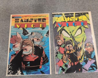 Hamster Vice 1 2 Eternity Comics 1986 Dwayne Ferguson Lot of 2 Issues
